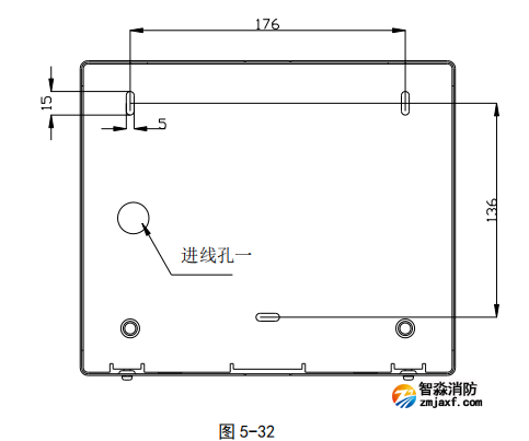 海灣GST-LD-8316型手自動轉(zhuǎn)換開關安裝插孔